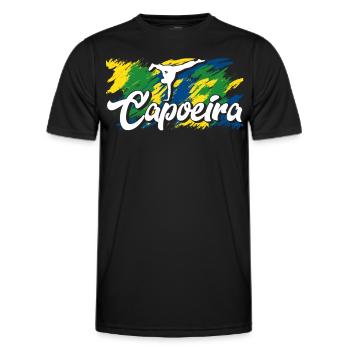 Capoeira brésilienne Arts martiaux brésiliens - T-shirt sport Homme - noir - Devant - AI Model Male 178 dark (178cm)