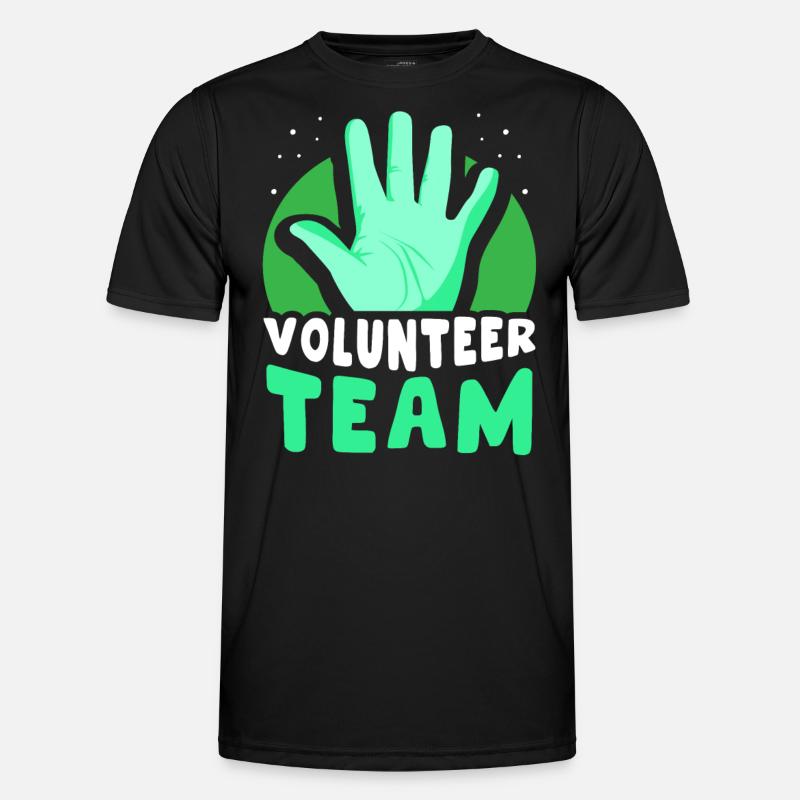 Freiwilligen Team Beruf Freiwilliger Freiwillig - Männer Funktions-T-Shirt - Schwarz