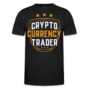 Cryptocurrency Traders Crypto Crypto Trader - T-shirt sport Homme - noir - Devant - AI Model Male 178 dark (178cm)