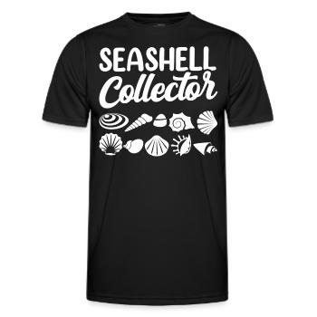 Shell Collector Shell Collector Collect shells - Men's Functional T-Shirt - black - Front - AI Model Male 178 dark (178cm)