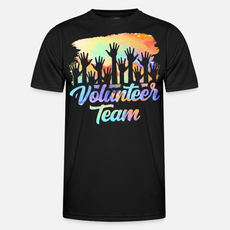 Freiwilligen Team Freiwilliger Freiwillig Beruf - Männer Funktions-T-Shirt - Schwarz
