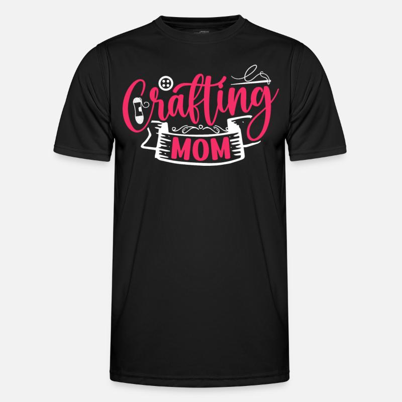 Basteln Mama Bastler Bastel Mutter - Männer Funktions-T-Shirt - Schwarz