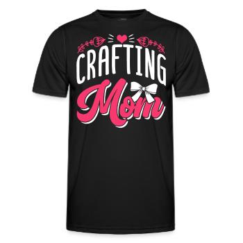 Artisanat Maman Mère Amateur Artisanat - T-shirt sport Homme - noir - Devant - AI Model Male 178 dark (178cm)