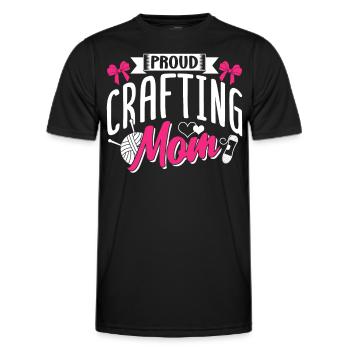 Fier Artisanat Maman Artisanat Mère Amateur - T-shirt sport Homme - noir - Devant - AI Model Male 178 dark (178cm)