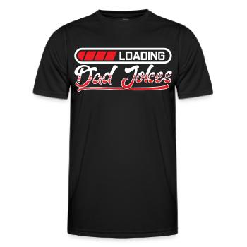 Papa Blague Papa Blague Père Blagues - T-shirt sport Homme - noir - Devant - AI Model Male 178 dark (178cm)
