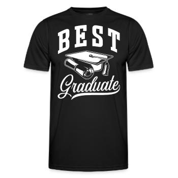 Prix du meilleur diplômé diplômé - T-shirt sport Homme - noir - Devant - AI Model Male 178 dark (178cm)