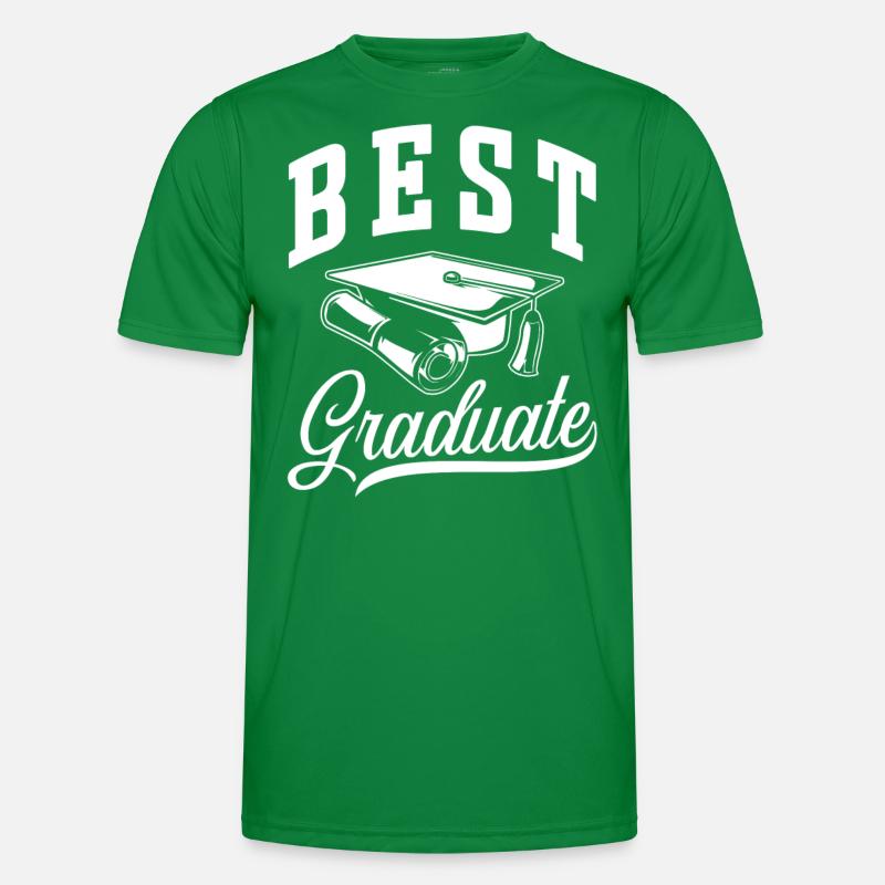 Bester Absolvent Graduierte Graduiertenfest Männer Funktions-T-Shirt