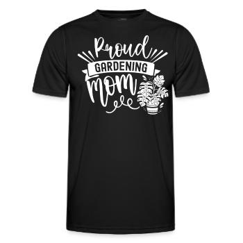 Proud Horticulture Mama Gardener Mother - Men's Functional T-Shirt - black - Front - AI Model Male 178 dark (178cm)
