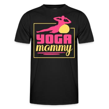Yoga Mami Hobby Mère Maman - T-shirt sport Homme - noir - Devant - AI Model Male 178 dark (178cm)