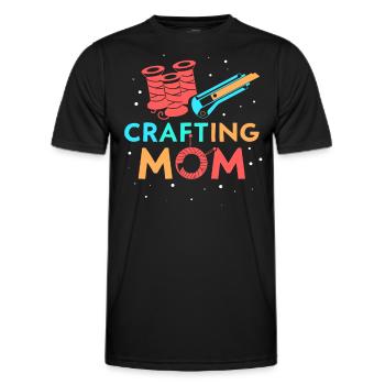 Artisanat Maman Amateur Mère Artisanat - T-shirt sport Homme - noir - Devant - AI Model Male 178 dark (178cm)