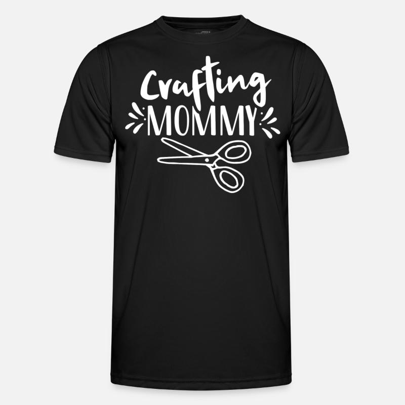 Bastel Mama Mutter Basteln Bastler - Männer Funktions-T-Shirt - Schwarz