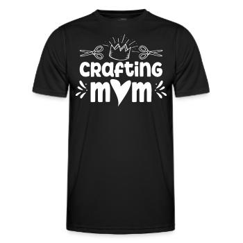 Crafts Mama Hobbyist Craft Mother - Men's Functional T-Shirt - black - Front - AI Model Male 178 dark (178cm)