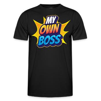 Mon propre patron Freelance freelance - T-shirt sport Homme - noir - Devant - AI Model Male 178 dark (178cm)