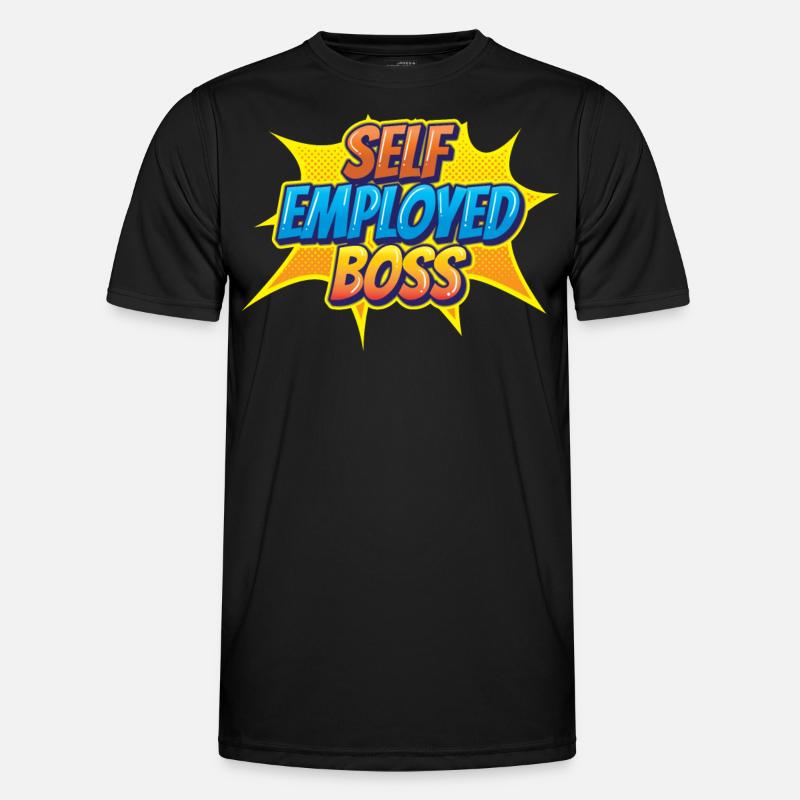 Self-employed boss Freelancer Self-employed - Men's Functional T-Shirt - black