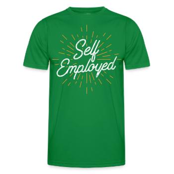 Self-employed freelancer freelancer - Men's Functional T-Shirt - kelly green - Front - AI Model Male 178 dark (178cm)