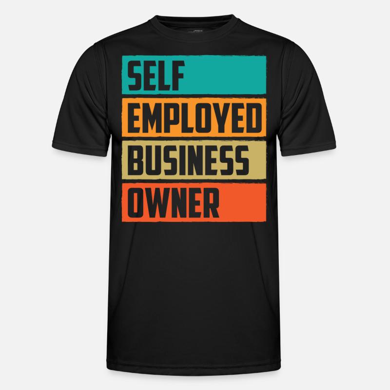 Selbständiger Geschäftsinhaber Selbstständig - Männer Funktions-T-Shirt - Schwarz