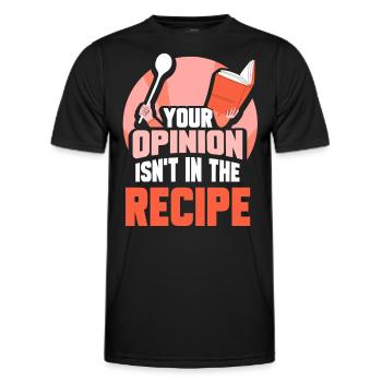 Your opinion is not included in the recipe Mama - Men's Functional T-Shirt - black - Front - AI Model Male 178 dark (178cm)
