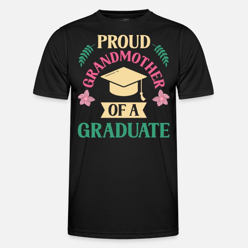 Stolze Großmutter Eines Absolventen Absolvent - Männer Funktions-T-Shirt - Schwarz