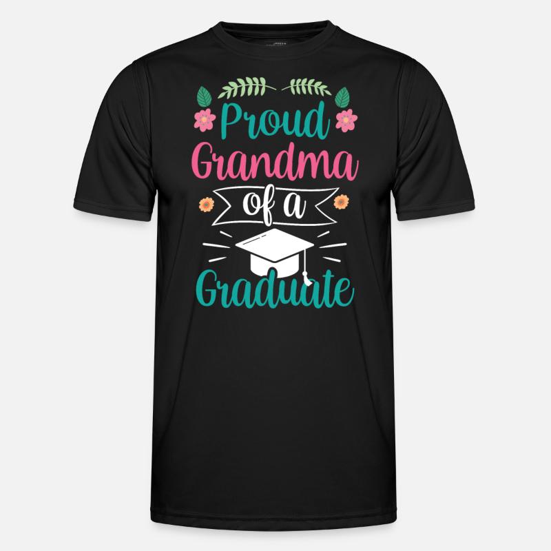 Stolze Großmutter Eines Absolventen Absolvent - Männer Funktions-T-Shirt - Schwarz