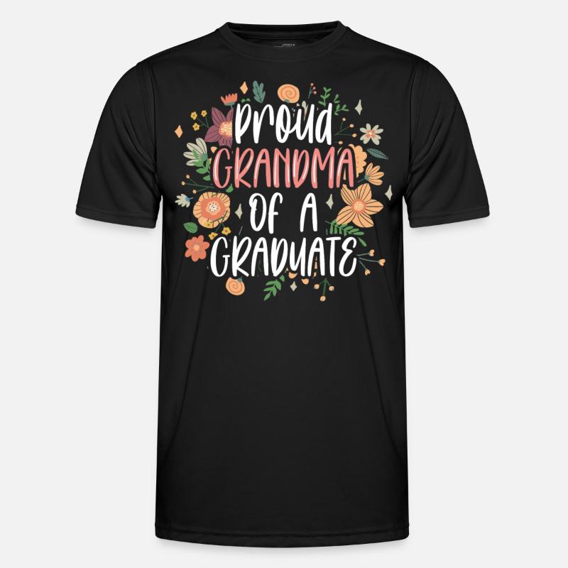 Stolze Großmutter Eines Absolventen Absolvent - Männer Funktions-T-Shirt - Schwarz