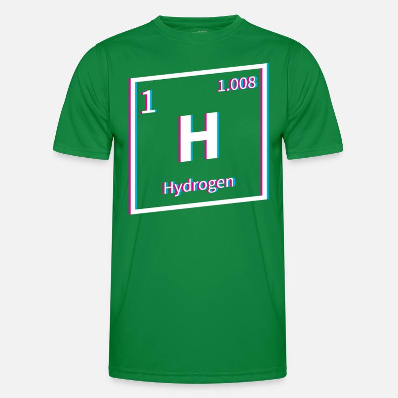Wasserstoff Energie Hydrogen Element Männer Funktions-T-Shirt