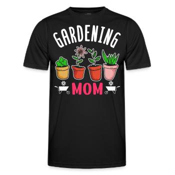 Jardin Mama Mère Jardinier Horticulture - T-shirt sport Homme - noir - Devant - AI Model Male 178 dark (178cm)
