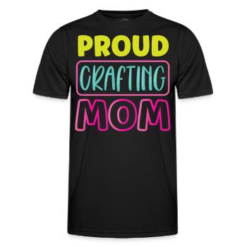 Fier Artisanat Maman Mère Amateur Artisanat - T-shirt sport Homme - noir - Devant - AI Model Male 178 dark (178cm)