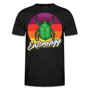 Entomology Team Profession Insects Entomologist - Men's Functional T-Shirt - black - Front - AI Model Male 178 dark (178cm)