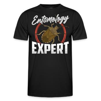 Expert in Entomology Profession Entomologist Insects - Men's Functional T-Shirt - black - Front - AI Model Male 178 dark (178cm)