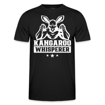 Kangourou Chuchoteur Kangourou Kangourou Animal - T-shirt sport Homme - noir - Devant - AI Model Male 178 dark (178cm)