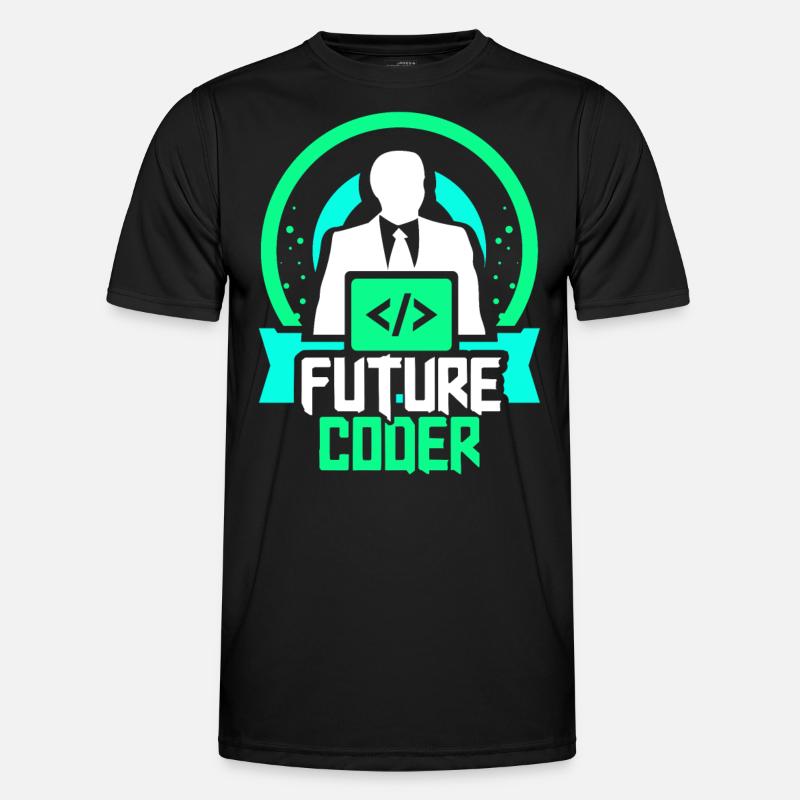 Future Coder Coding Programmer Code - Men's Functional T-Shirt - black