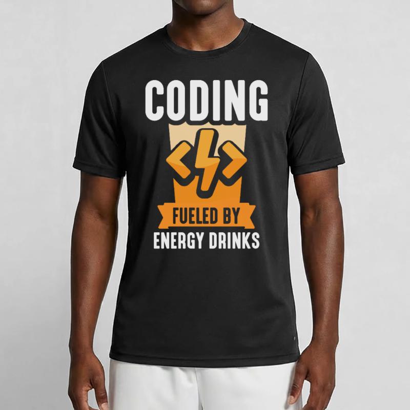 Programming with Energydrinks Coding Code Coder Men's Functional T-Shirt