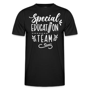 Équipe d’éducation de l’enfance en difficulté Profession d’enseignant en éducation de l’enfance en difficulté - T-shirt sport Homme - noir - Devant - AI Model Male 178 dark (178cm)