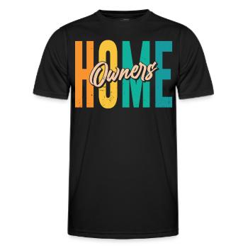 Propriétaire Propriétaire Maison propriétaire - T-shirt sport Homme - noir - Devant - AI Model Male 178 dark (178cm)