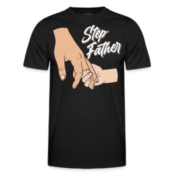 Beau-père Beau-père Fête des pères Beau-père - T-shirt sport Homme - noir - Devant - AI Model Male 178 dark (178cm)