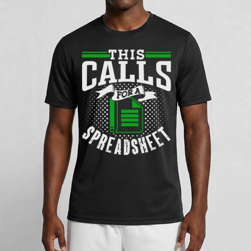 Cela nécessite une table de comptable tableur T-shirt sport Homme