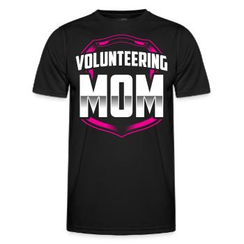 Mère bénévole Volontaire Profession bénévole - T-shirt sport Homme - noir - Devant - AI Model Male 178 dark (178cm)