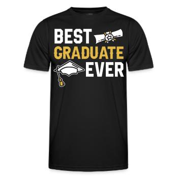 Meilleur diplômé jamais diplômé - T-shirt sport Homme - noir - Devant - AI Model Male 178 dark (178cm)