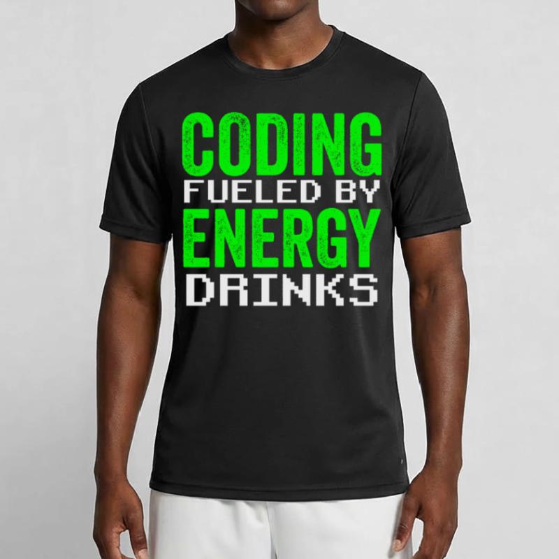 Programmation avec le codage de code du codeur de boissons énergisantes T-shirt sport Homme