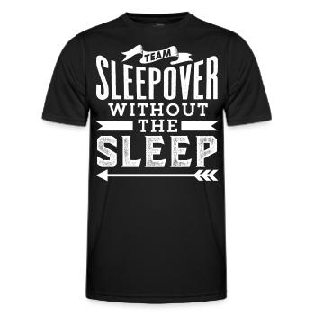 Soirée pyjama d’équipe sans sommeil Sweet Party Stay - T-shirt sport Homme - noir - Devant - AI Model Male 178 dark (178cm)