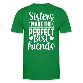 Schwestern Sind Die Perfekten Besten Freunde Team - Männer Funktions-T-Shirt - Kelly Green - Vorne - AI Model Male 178 dark (178cm)
