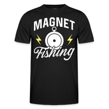 Magnet fishing Magnet - Men's Functional T-Shirt - black - Front - AI Model Male 178 dark (178cm)