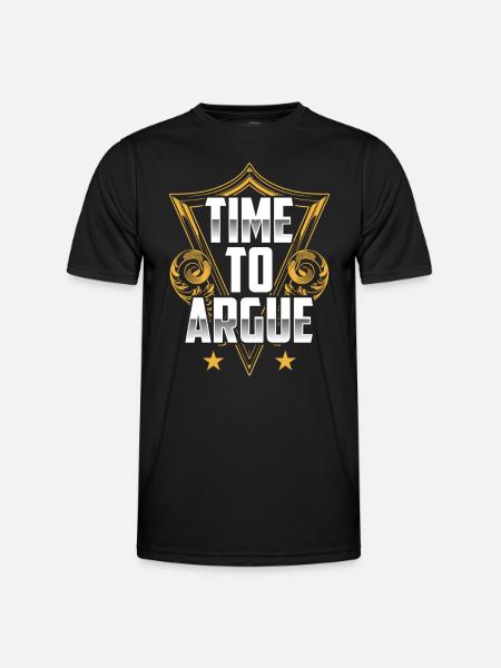 Time to argue lawyer argument - Men's Functional T-Shirt - black