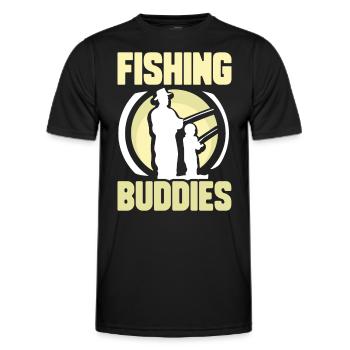 Amis pêcheurs Ami pêcheur Ami pêcheur - T-shirt sport Homme - noir - Devant - AI Model Male 178 dark (178cm)