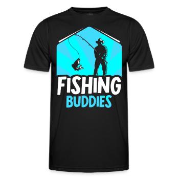Amis pêcheurs Ami pêcheur Ami pêcheur - T-shirt sport Homme - noir - Devant - AI Model Male 178 dark (178cm)
