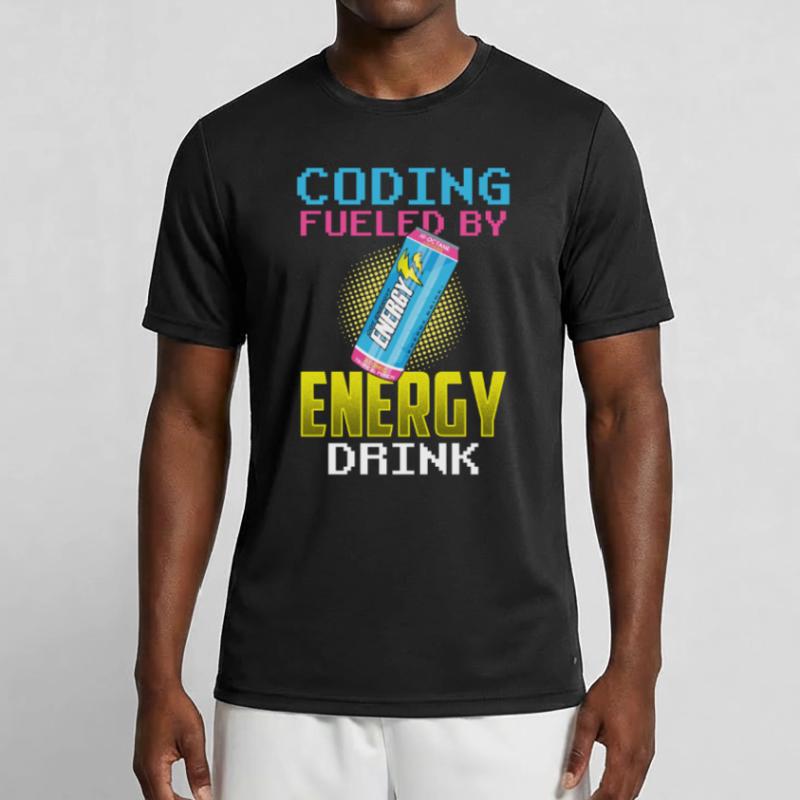 Programmieren Mit Energydrinks Coder Coding Code Männer Funktions-T-Shirt