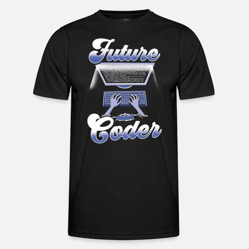 Zukünftiger Coder Code Programmierer Coding - Männer Funktions-T-Shirt - Schwarz