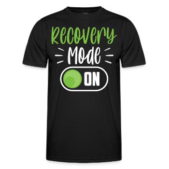 Erholung Modus Ein Erholen Überlebender Patient - Männer Funktions-T-Shirt - Schwarz - Vorne - AI Model Male 178 dark (178cm)