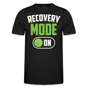 Erholung Modus Ein Patient Überlebender Erholen - Männer Funktions-T-Shirt - Schwarz - Vorne - AI Model Male 178 dark (178cm)