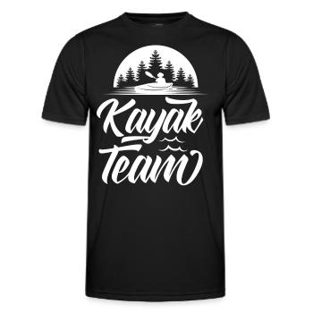 Équipe Kayak Kayak Kayak Kayakistes - T-shirt sport Homme - noir - Devant - AI Model Male 178 dark (178cm)